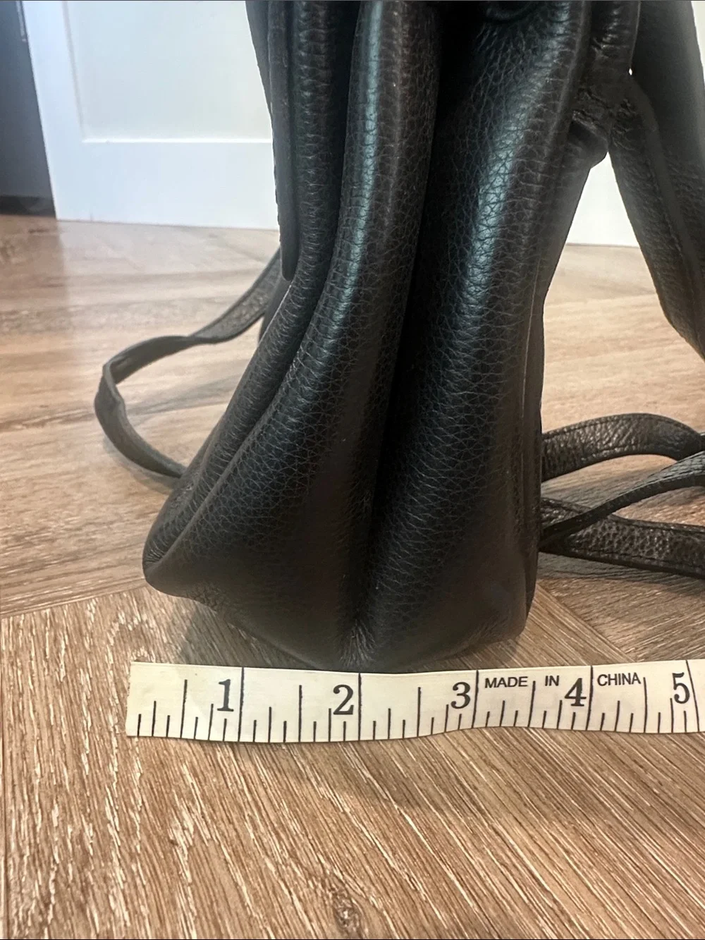 Italian Leather Black Crossbody Bag